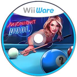 Cartridge artwork for Midnight Pool on the Nintendo Wii.