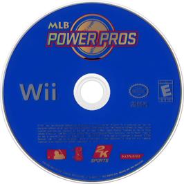 Cartridge artwork for Mlb Power Pros on the Nintendo Wii.