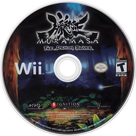 Cartridge artwork for Muramasa - The Demon Blade on the Nintendo Wii.