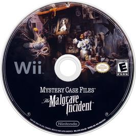 Cartridge artwork for Mystery Case Files - The Malgrave Incident on the Nintendo Wii.