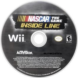 Cartridge artwork for Nascar The Game - Inside Line on the Nintendo Wii.