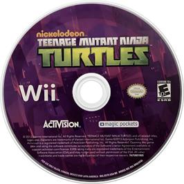 Cartridge artwork for Nickelodeon - Teenage Mutant Ninja Turtles on the Nintendo Wii.