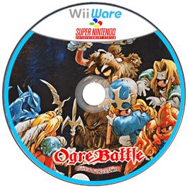 Cartridge artwork for Ogre Battle - The March Of The Black Queen (SNES) on the Nintendo Wii.
