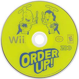 Cartridge artwork for Order Up! on the Nintendo Wii.