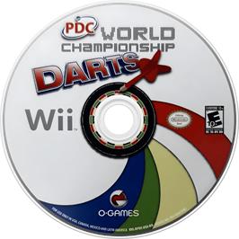 Cartridge artwork for Pdc World Championship Darts 2009 on the Nintendo Wii.