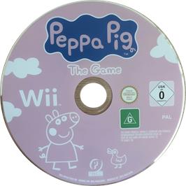 Cartridge artwork for Peppa Pig : The Game on the Nintendo Wii.