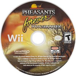 Cartridge artwork for Pheasants Forever - Wingshooter on the Nintendo Wii.
