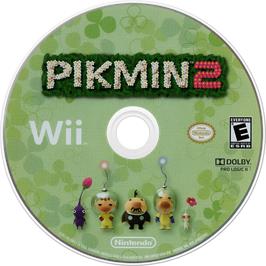 Cartridge artwork for Pikmin 2 on the Nintendo Wii.
