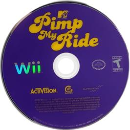 Cartridge artwork for Pimp My Ride on the Nintendo Wii.