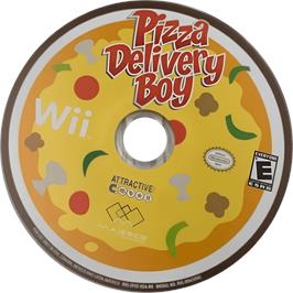 Cartridge artwork for Pizza Delivery Boy on the Nintendo Wii.