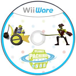 Cartridge artwork for Planet Pachinko on the Nintendo Wii.