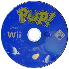 Cartridge artwork for Pop on the Nintendo Wii.