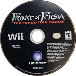 Cartridge artwork for Prince Of Persia - Les Sables Oubliés on the Nintendo Wii.