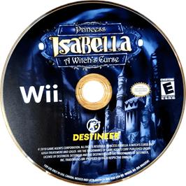 Cartridge artwork for Princess Isabella : A Witch's Curse on the Nintendo Wii.