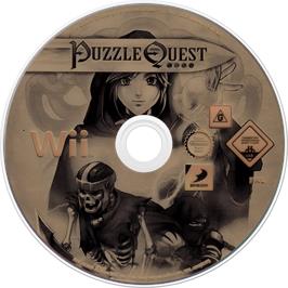 Cartridge artwork for Puzzle Quest - Challenge Of The Warlords on the Nintendo Wii.