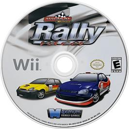 Cartridge artwork for Rally Racer on the Nintendo Wii.