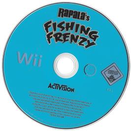 Cartridge artwork for Rapala Fishing Frenzy on the Nintendo Wii.