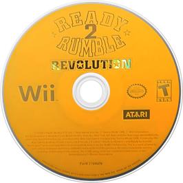 Cartridge artwork for Ready 2 Rumble Revolution on the Nintendo Wii.