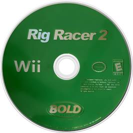 Cartridge artwork for Rig Racer 2 on the Nintendo Wii.