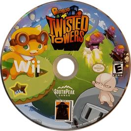 Cartridge artwork for Roogoo Twisted Towers! on the Nintendo Wii.
