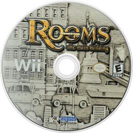 Cartridge artwork for Rooms - The Main Building on the Nintendo Wii.