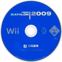 Cartridge artwork for Rtl Biathlon 2009 on the Nintendo Wii.