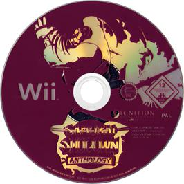 Cartridge artwork for Samurai Shodown Anthology on the Nintendo Wii.