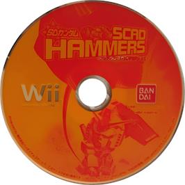 Cartridge artwork for Sd Gundam - Scad Hammers on the Nintendo Wii.
