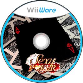 Cartridge artwork for Sexy Poker on the Nintendo Wii.