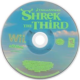 Cartridge artwork for Shrek Le Troisième on the Nintendo Wii.