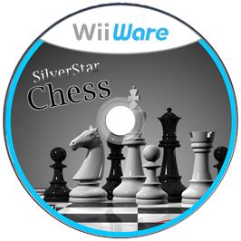 Cartridge artwork for Silver Star Chess on the Nintendo Wii.