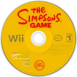 Cartridge artwork for Simpson - Le Jeu, Les on the Nintendo Wii.
