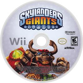 Cartridge artwork for Skylanders Giants on the Nintendo Wii.