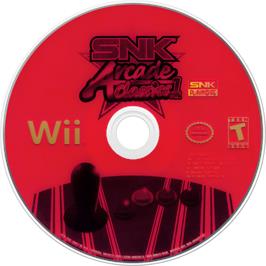 Cartridge artwork for Snk Arcade Classics Volume 1 on the Nintendo Wii.
