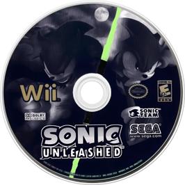 Cartridge artwork for Sonic Unleashed on the Nintendo Wii.