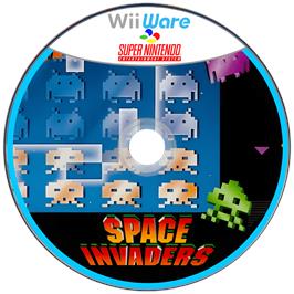 Cartridge artwork for Space Invaders - The Original Game (SNES) on the Nintendo Wii.
