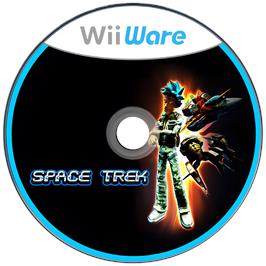 Cartridge artwork for Space Trek on the Nintendo Wii.
