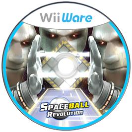 Cartridge artwork for Spaceball Revolution on the Nintendo Wii.