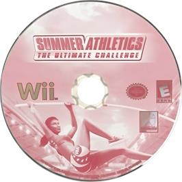 Cartridge artwork for Summer Athletics on the Nintendo Wii.