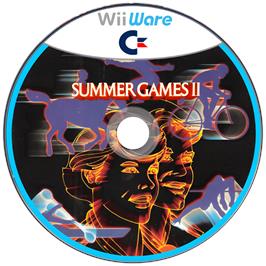 Cartridge artwork for Summer Games 2 (C64) on the Nintendo Wii.