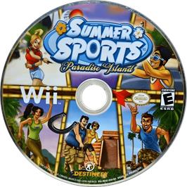 Cartridge artwork for Summer Sports - Paradise Island on the Nintendo Wii.