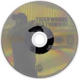 Cartridge artwork for Tiger Woods Pga Tour 07 on the Nintendo Wii.