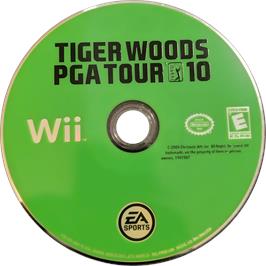 Cartridge artwork for Tiger Woods Pga Tour 10 on the Nintendo Wii.