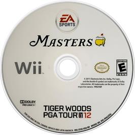 Cartridge artwork for Tiger Woods Pga Tour 12 - The Masters on the Nintendo Wii.