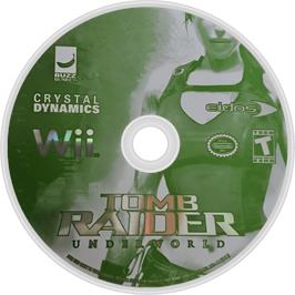Cartridge artwork for Tomb Raider Underworld on the Nintendo Wii.