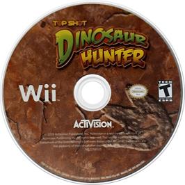 Cartridge artwork for Top Shot Dinosaur Hunter on the Nintendo Wii.