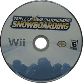 Cartridge artwork for Triple Crown Championship Snowboarding on the Nintendo Wii.