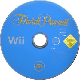 Cartridge artwork for Trivial Pursuit on the Nintendo Wii.