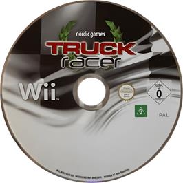 Cartridge artwork for Truck Racer on the Nintendo Wii.