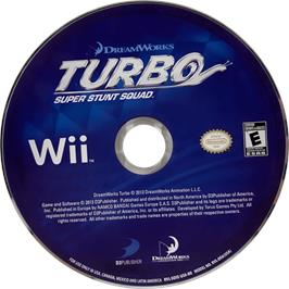 Cartridge artwork for Turbo - Equipe De Cascadeurs on the Nintendo Wii.